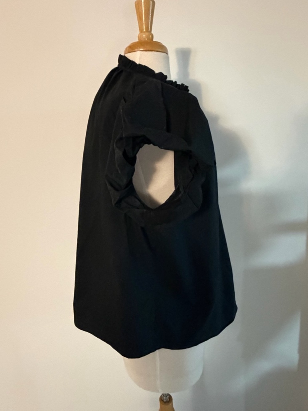 Ulla Johnson Black Puffy Sleeve Blouse - Picture 5 of 13